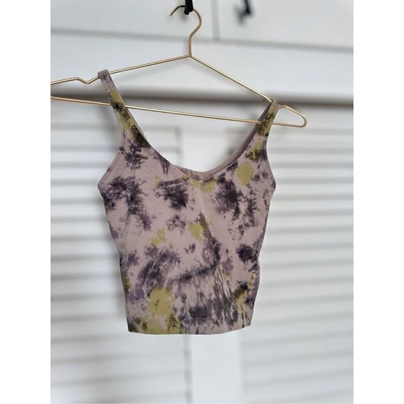 LULULEMON | Athletic Align Shelf Bra Radial Tie Dye  Print Pattern Size 2 - Picture 7 of 15